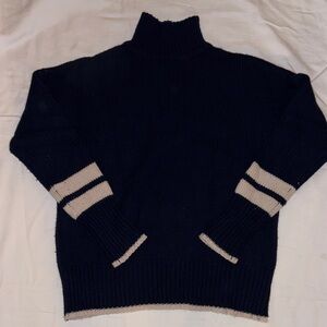 La Ligne Navy Turtleneck Sweater